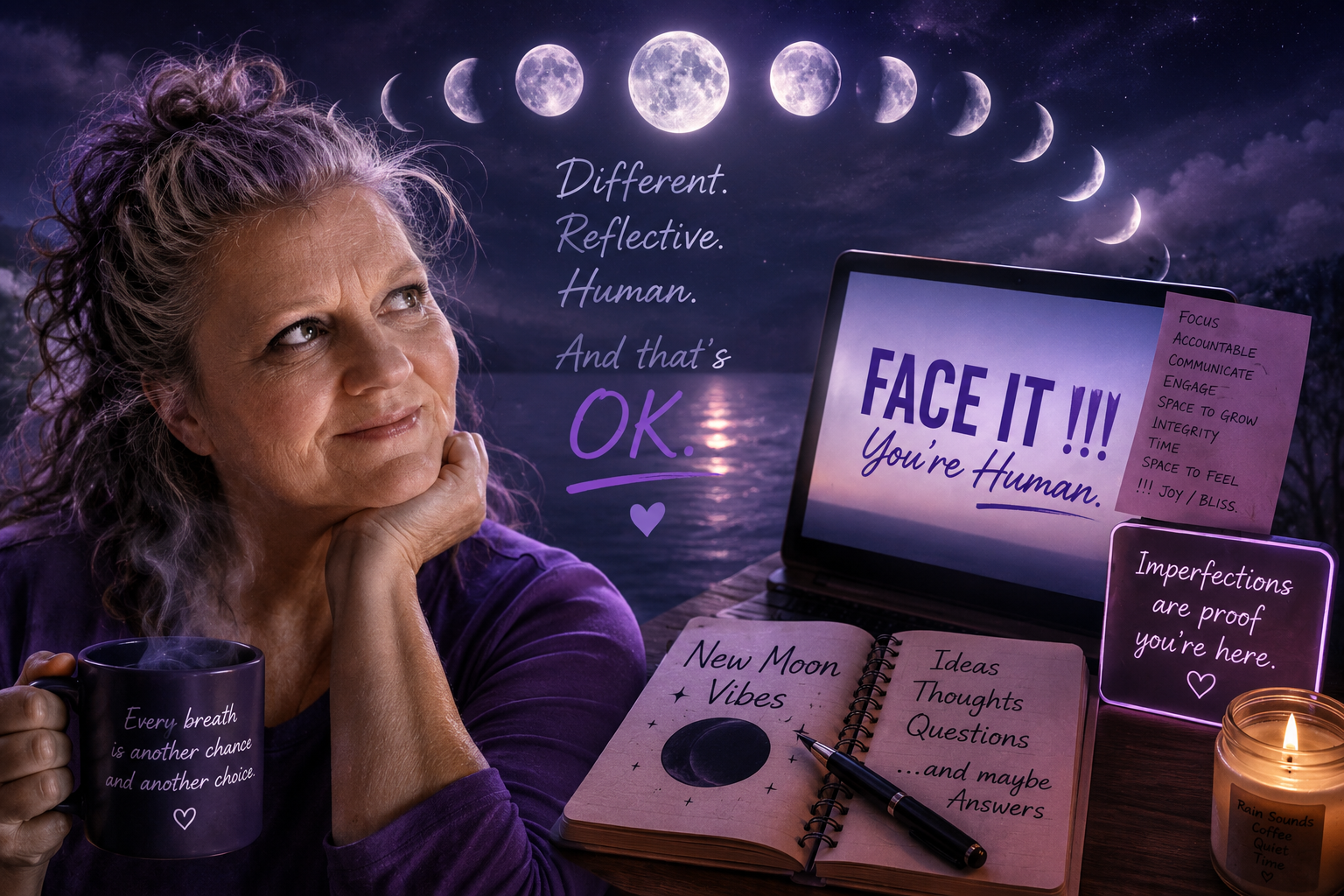 New Moon Vibes: AI, Imperfection, and Being Human